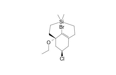 11-Bromo-endo-9-chloro-7-ethoxy-4,4-dimethyl-4-silabicyclo[5.3.1]undec-1(11)-ene
