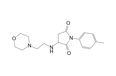 1-(4-methylphenyl)-3-{[2-(4-morpholinyl)ethyl]amino}-2,5-pyrrolidinedione