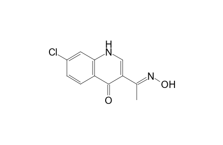 3-(1-Hydroxyiminoethyl)-7-chloro-1H-quinolin-4-one