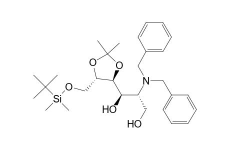 (2R,3R,4S,5S)-6-[(tert-Butyldimethylsilyl)oxy]-2-(dibenzylamino)-4,5-(isopropylidenedioxy)hexane-1,3-diol