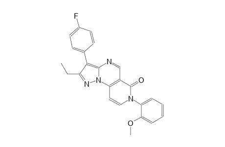 pyrazolo[1,5-a]pyrido[3,4-e]pyrimidin-6(7H)-one, 2-ethyl-3-(4-fluorophenyl)-7-(2-methoxyphenyl)-