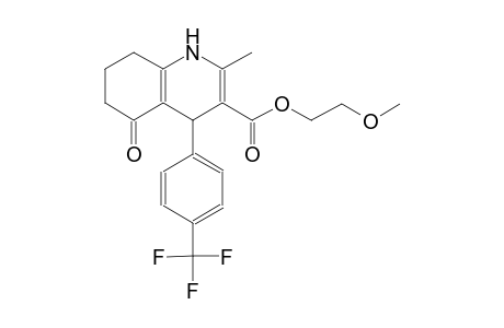 3-quinolinecarboxylic acid, 1,4,5,6,7,8-hexahydro-2-methyl-5-oxo-4-[4-(trifluoromethyl)phenyl]-, 2-methoxyethyl ester