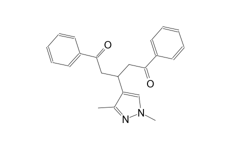 3-(1,3-dimethyl-1H-pyrazol-4-yl)-1,5-diphenyl-1,5-pentanedione