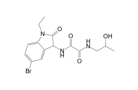 ethanediamide, N~1~-(5-bromo-1-ethyl-2,3-dihydro-2-oxo-1H-indol-3-yl)-N~2~-(2-hydroxypropyl)-
