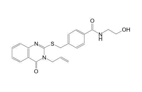 benzamide, 4-[[[3,4-dihydro-4-oxo-3-(2-propenyl)-2-quinazolinyl]thio]methyl]-N-(2-hydroxyethyl)-