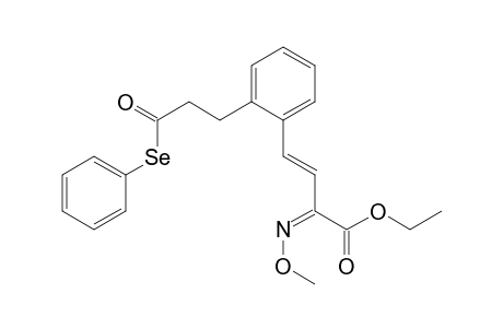 Ethyl 2-(Methoxyimino)-4-[2-[3-oxo-3-(phenylseleno)propyl]phenyl]-3-butenoate
