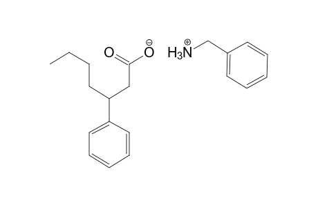 3-Phenylheptanoic acid, benzylammonium salt