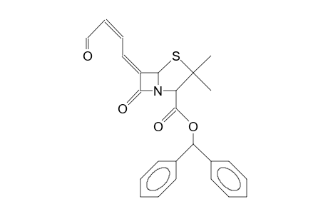 Zz-6-(4'-oxo-but-2'-enylidene)-penicillanic acid,  benzhydryl ester
