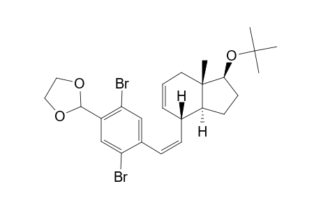 (-)-(1S,3aS,4S,7aS)-1-tert-Butyloxy-4-[(Z)-2-[2,5-dibromo-4-([1,3]dioxolan-2-yl)phenyl]vinyl}-7a-methyl-2,3,3a,4,7,7a-hexahydro-1H-indene