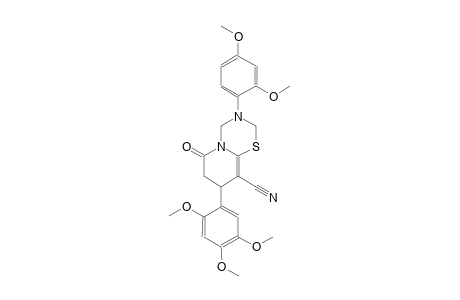 2H,6H-pyrido[2,1-b][1,3,5]thiadiazine-9-carbonitrile, 3-(2,4-dimethoxyphenyl)-3,4,7,8-tetrahydro-6-oxo-8-(2,4,5-trimethoxyphenyl)-
