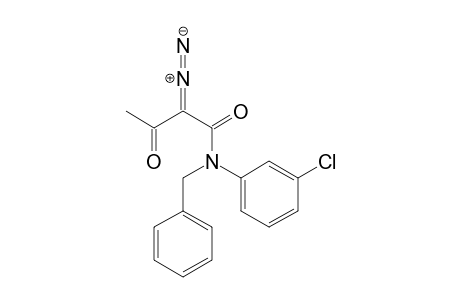 Butanamide, N-(3-chlorophenyl)-2-diazo-3-oxo-N-(phenylmethyl)-