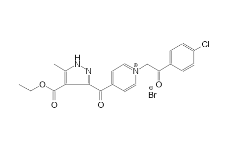 1-[2-(4-chlorophenyl)-2-oxoethyl]-4-{[4-(ethoxycarbonyl)-5-methyl-1H-pyrazol-3-yl]carbonyl}pyridinium bromide