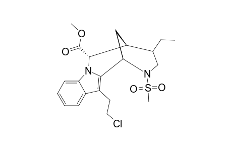 [METHYL_3-BETA-ETHYL-7-(2-CHLOROETHYL)-1,2,3,4,5,6-HEXAHYDRO-2,6-METHANO-[1.4]-DIAZOCINO-[1.2-A]-INDOLE-1-ALPHA-CARBOXYLATE]-N-SULFONAMIDE