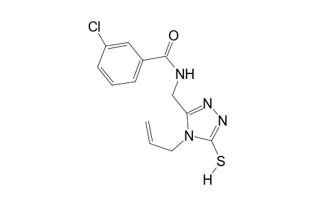 Benzamide, 3-chloro-N-[[5-mercapto-4-(2-propenyl)-4H-1,2,4-triazol-3-yl]methyl]-