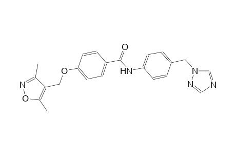 benzamide, 4-[(3,5-dimethyl-4-isoxazolyl)methoxy]-N-[4-(1H-1,2,4-triazol-1-ylmethyl)phenyl]-