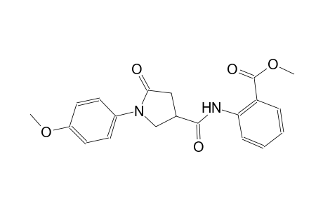 benzoic acid, 2-[[[1-(4-methoxyphenyl)-5-oxo-3-pyrrolidinyl]carbonyl]amino]-, methyl ester