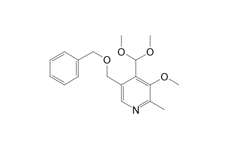 5-(Benzyloxymethyl)-3-methoxy-2-methylpyridine-4-carboxaldehyde dimethyl acetal