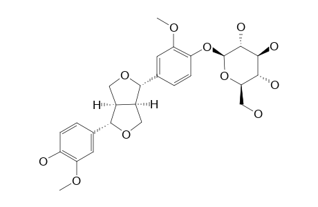 (+)-PINORESINOL-BETA-D-GLUCOPYRANOSIDE
