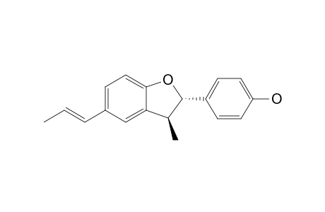 CONOCARPAN;2,3-DIHYDRO-2-(4'-HYDROXYPHENYL)-3-METHYL-5-(E)-PROPENYLBENZOFURAN