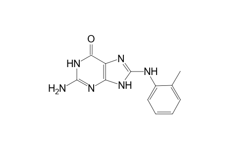 2-Amino-8-o-tolylamino-1,9-dihydro-purin-6-one