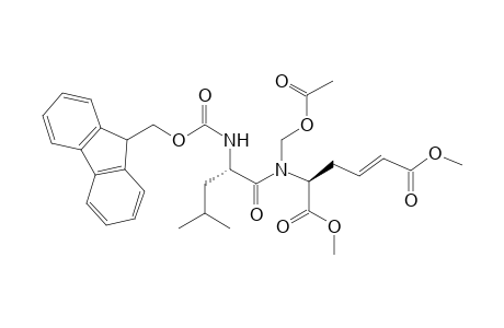 Dimethyl N-(N-fluorenyl-9-yl-methyloxycarbonyl-L-leucyl)-N-acetoxymethyl-4,5-dehydro-L-homoglutamate