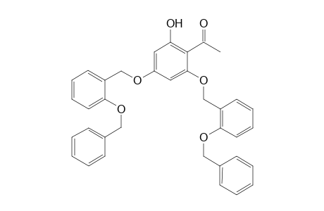 1-{2,4-bis[2-(benzyloxy)benzyl]-6-hydroxyphenyl}ethanone