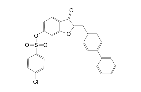 benzenesulfonic acid, 4-chloro-, (2Z)-2-([1,1'-biphenyl]-4-ylmethylene)-2,3-dihydro-3-oxobenzofuranyl ester
