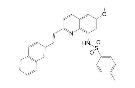 N-[6-methoxy-2-[(E)-2-(2-naphthalenyl)ethenyl]-8-quinolinyl]-4-methylbenzenesulfonamide