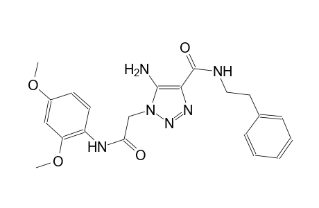 5-amino-1-[2-(2,4-dimethoxyanilino)-2-oxoethyl]-N-(2-phenylethyl)-1H-1,2,3-triazole-4-carboxamide