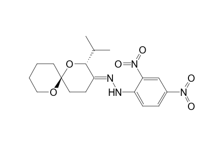1,7-Dioxaspiro[5.5]undecan-3-one, 2-(1-methylethyl)-, (2,4-dinitrophenyl)hydrazone, trans-(.+-.)-