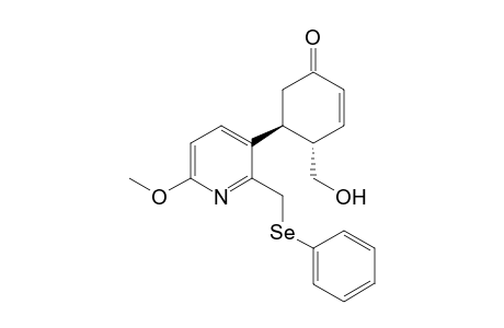 (4S*,5S*)-4-(Hydroxymethyl)-5-(6'-methoxy-2'-phenylselrnylmethylpyridin-3'-yl)cyclohex-2-en-1-one