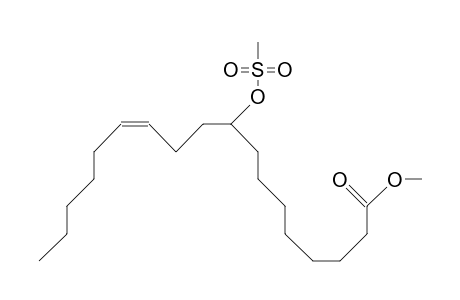 (Z)-9-Mesyl-oxyoctadec-12-enoic acid, methyl ester