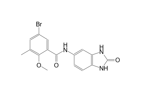5-bromo-2-methoxy-3-methyl-N-(2-oxo-2,3-dihydro-1H-benzimidazol-5-yl)benzamide