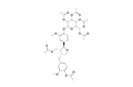 4-(.beta.-D-Glucopyranosyloxy)-larciresinol-hexaacetate