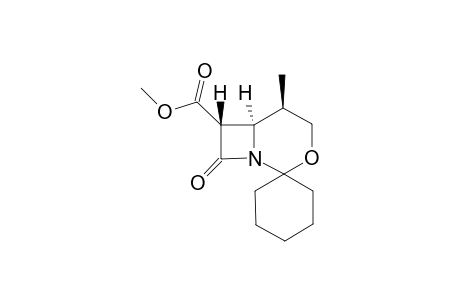 (5R,6R,7R)-5-methyl-8-oxo-7-spiro[3-oxa-1-azabicyclo[4.2.0]octane-2,1'-cyclohexane]carboxylic acid methyl ester