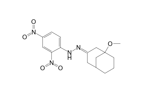 1-Methoxy-bicyclo(3.3.1)nonan-3-one-(2,4-dinitrophenyl)hydrazone