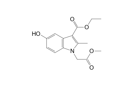 1H-Indole-1-acetic acid, 3-(ethoxycarbonyl)-5-hydroxy-2-methyl-, methyl ester