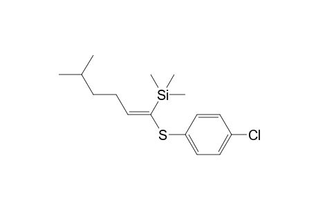 (E)-1-(4-Chlorophenyl)sulfanyl-1-trimethylsilyl-5-methyl-1-hexene