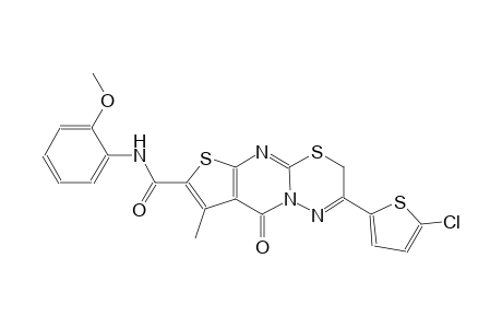 3H,9H-thieno[2',3':4,5]pyrimido[2,1-b][1,3,4]thiadiazine-7-carboxamide, 2-(5-chloro-2-thienyl)-N-(2-methoxyphenyl)-8-methyl-9-oxo-