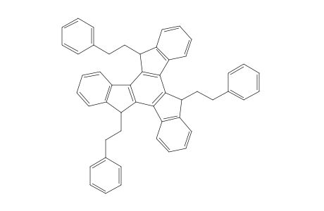 syn-5,10,15-Tris(2-phenylethyl)-10,15-dihydro-5H-diindeno[1,2-a;1',2'-c]fluorene