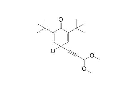 2,6-ditert-butyl-4-(3,3-dimethoxyprop-1-ynyl)-4-hydroxycyclohexa-2,5-dien-1-one