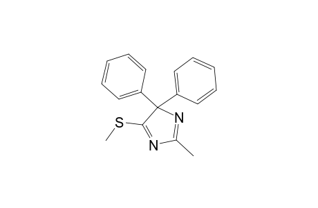4H-Imidazole, 2-methyl-5-(methylthio)-4,4-diphenyl-