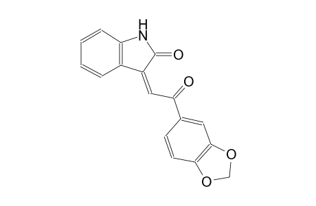 (3Z)-3-[2-(1,3-benzodioxol-5-yl)-2-oxoethylidene]-1,3-dihydro-2H-indol-2-one
