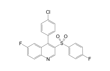 4-(4-Chlorophenyl)-6-fluoro-3-((4-fluorophenyl)sulfonyl)-quinoline
