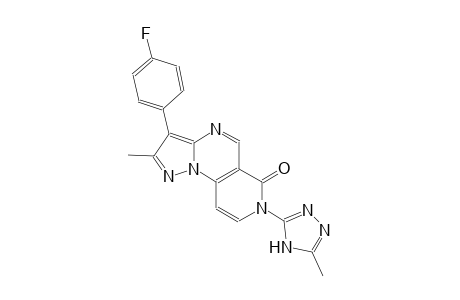 pyrazolo[1,5-a]pyrido[3,4-e]pyrimidin-6(7H)-one, 3-(4-fluorophenyl)-2-methyl-7-(5-methyl-4H-1,2,4-triazol-3-yl)-