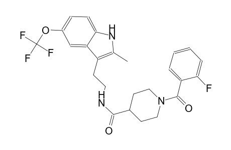 4-piperidinecarboxamide, 1-(2-fluorobenzoyl)-N-[2-[2-methyl-5-(trifluoromethoxy)-1H-indol-3-yl]ethyl]-