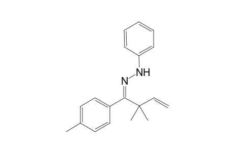 1-(2,2-Dimethyl-1-(p-tolyl)but-3-en-1-ylidene)-2-phenylhydrazine