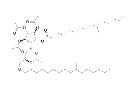 [(1R,2R,3S,4R,5R)-2,3,4-triacetoxy-5-[(2S)-2-acetoxy-3-(10-methylhexadecoxy)propoxy]cyclopentyl] 10-methylpentadecanoate