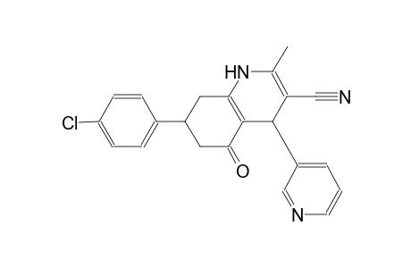 3-quinolinecarbonitrile, 7-(4-chlorophenyl)-1,4,5,6,7,8-hexahydro-2-methyl-5-oxo-4-(3-pyridinyl)-