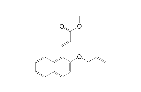 Methyl 3-(2-allyloxy-1-naphthyl)propenoate